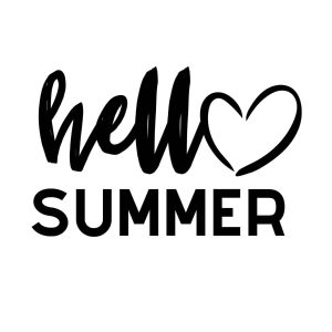 Hello Summer Heart SVG, PNG, JPG, PDF Files