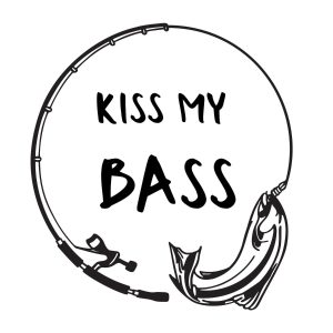 Kiss My Bass Fishing SVG, PNG, JPG, PDF Files