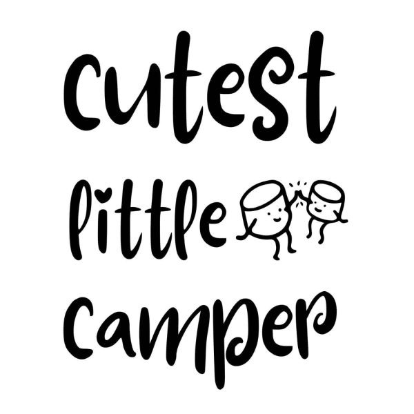 Cutest Little Camper Marshmallow SVG, PNG, JPG, PDF Files