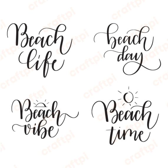 Beach Life Day Vibe Time SVG, PNG, JPG, PDF Files