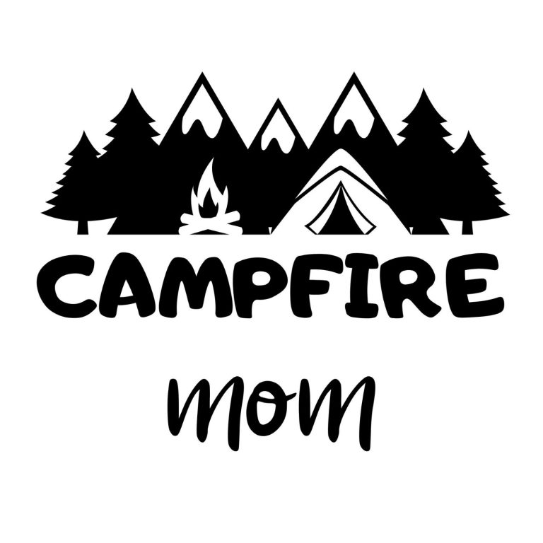 Campfire Mom SVG, PNG, JPG, PDF Files