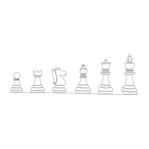 Chess Pieces Handdrawn SVG, PNG, JPG, PDF Files