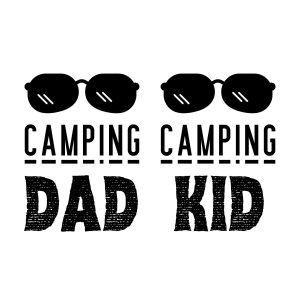 Camping Dad & Kid SVG, PNG, JPG, PDF Files