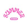 Pink Summer Vibes SVG, PNG, JPG, PDF Files