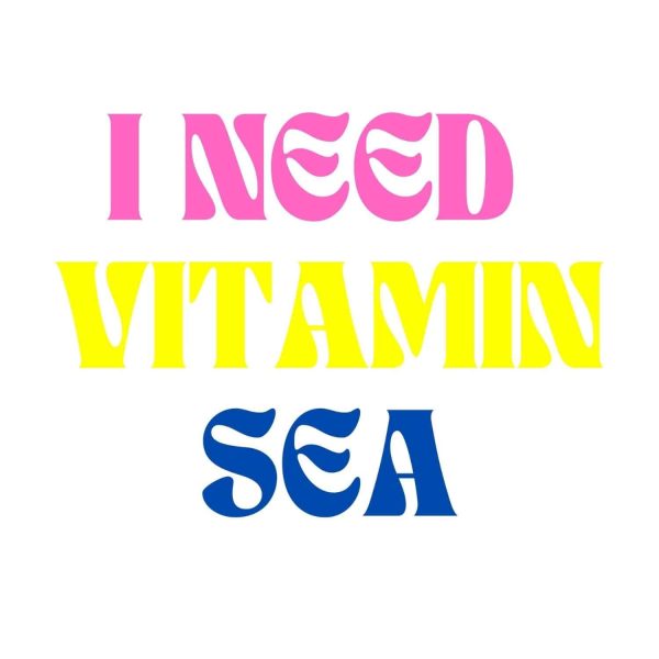 I Need Vitamin Sea Funny Quote SVG, PNG, JPG, PDF Files