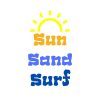 Sun Sand Surf Sunshine SVG, PNG, JPG, PDF Files