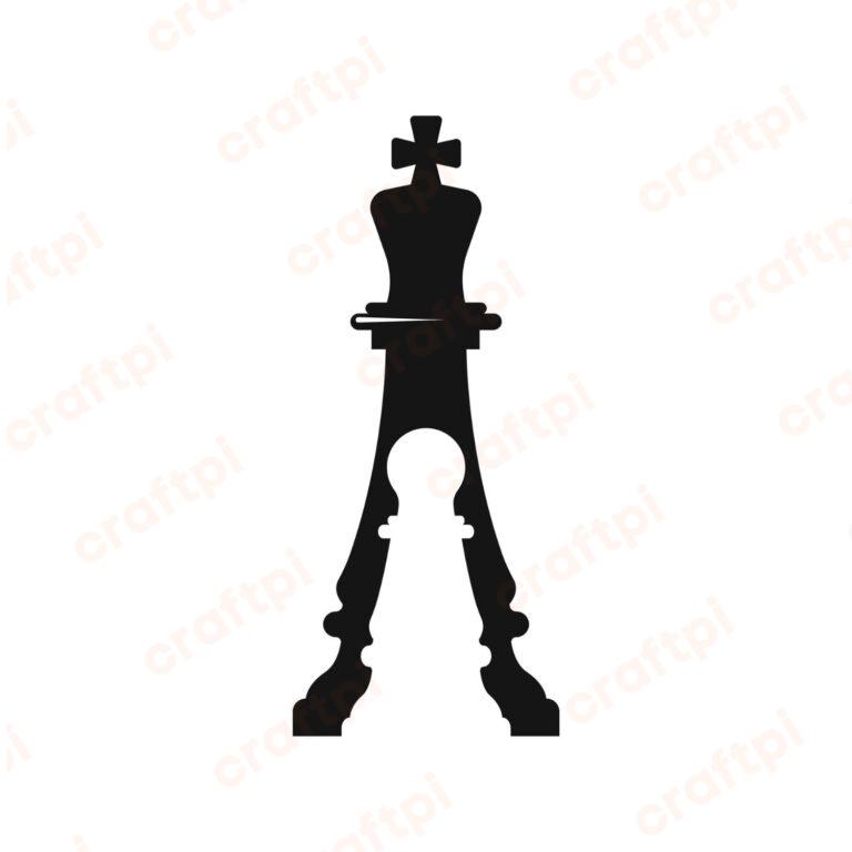 Chess King And Pawn SVG, PNG, JPG, PDF Files