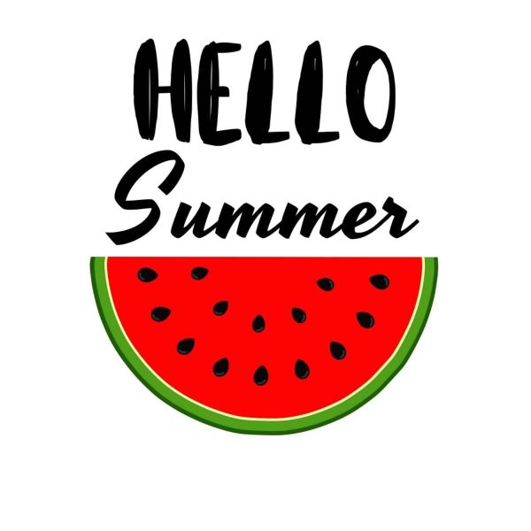 Hello Summer Watermelon SVG, PNG, JPG, PDF Files