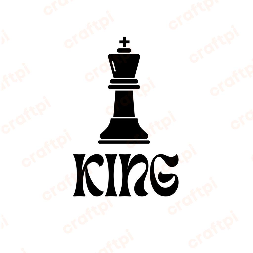 Chess King SVG, PNG, JPG, PDF Files
