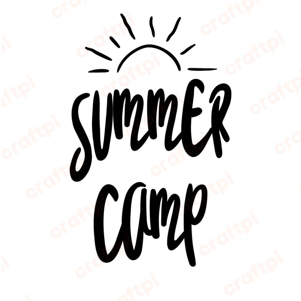 Summer Camp SVG, PNG, JPG, PDF Files