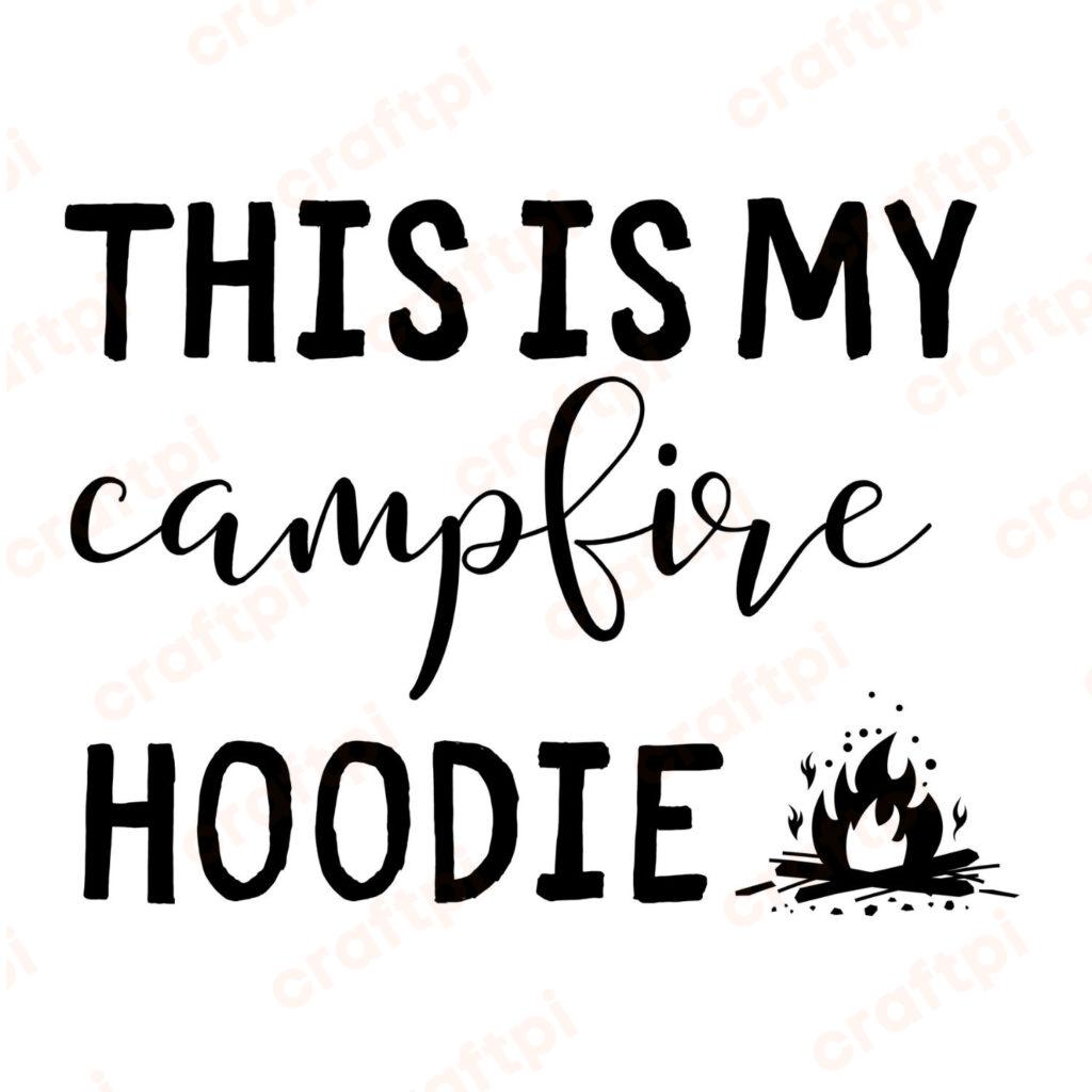 Campfire Hoodie SVG, PNG, JPG, PDF Files