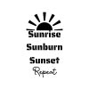 Sunrise Sunburn Sunset Loop SVG, PNG, JPG, PDF Files