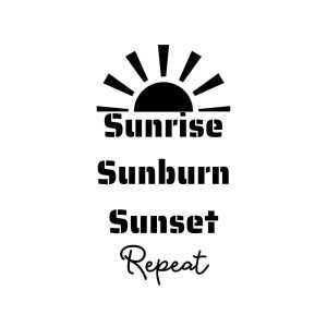 Sunrise Sunburn Sunset Loop SVG, PNG, JPG, PDF Files