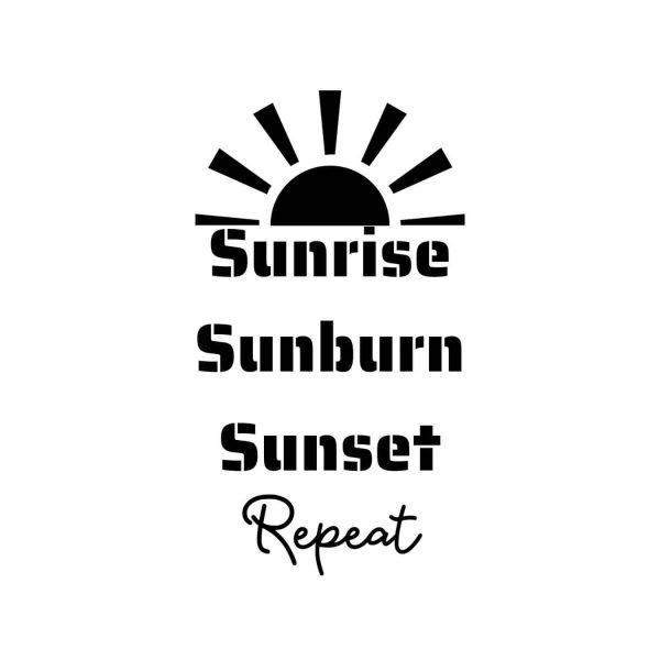 Sunrise Sunburn Sunset Loop SVG, PNG, JPG, PDF Files