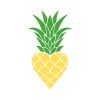 Heart Pineapple SVG, PNG, JPG, PDF Files