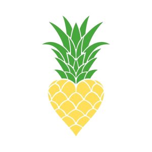 Heart Pineapple SVG, PNG, JPG, PDF Files