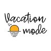 Vacation Mode Sunset SVG, PNG, JPG, PDF Files