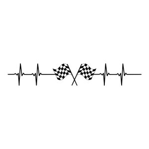 Race EKG Heartbeat SVG, PNG, JPG, PDF Files