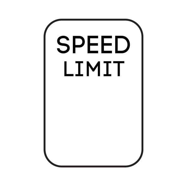 Speed Limit Blank SVG, PNG, JPG, PDF Files