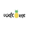 Welcome Pineapple SVG, PNG, JPG, PDF Files