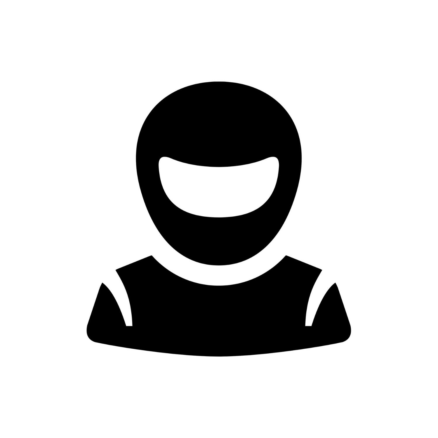 F1 Driver with Helmet Silhouette SVG, PNG, JPG, PDF Files | Craftpi
