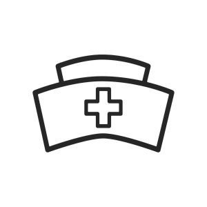 Nurse Hat Clipart SVG, PNG, JPG, PDF Files