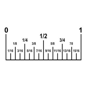 Ruler and Tape Measurement in Decimal and Fraction SVG, PNG, JPG, PDF Files