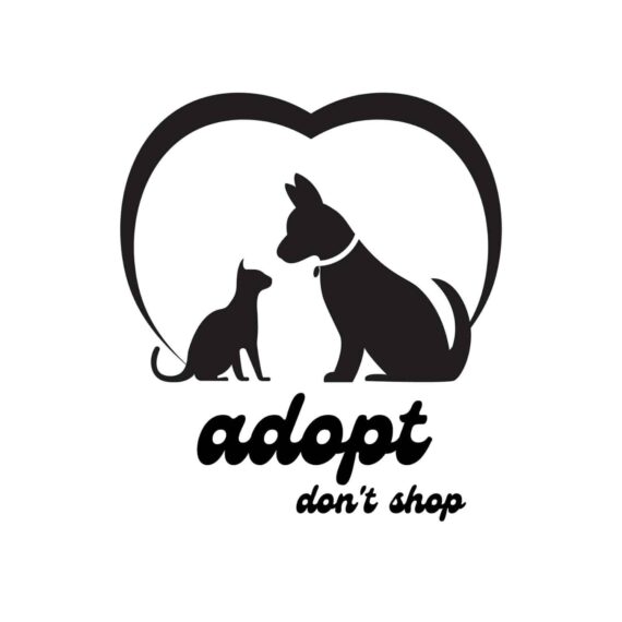Adopt Don't Shop SVG, PNG, JPG, PDF Files