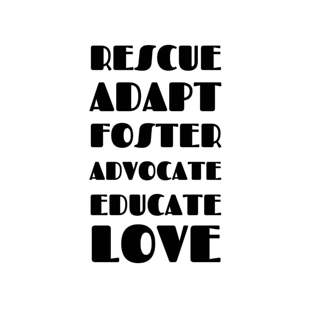 Rescue Dog Quote SVG, PNG, JPG, PDF Files