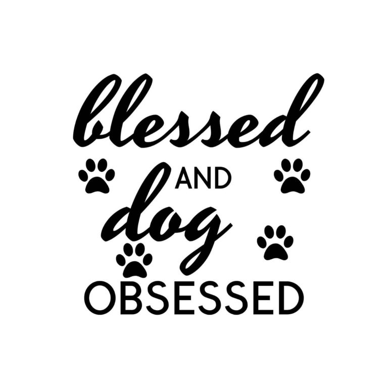 Blessed And Dog Obsessed SVG, PNG, JPG, PDF Files