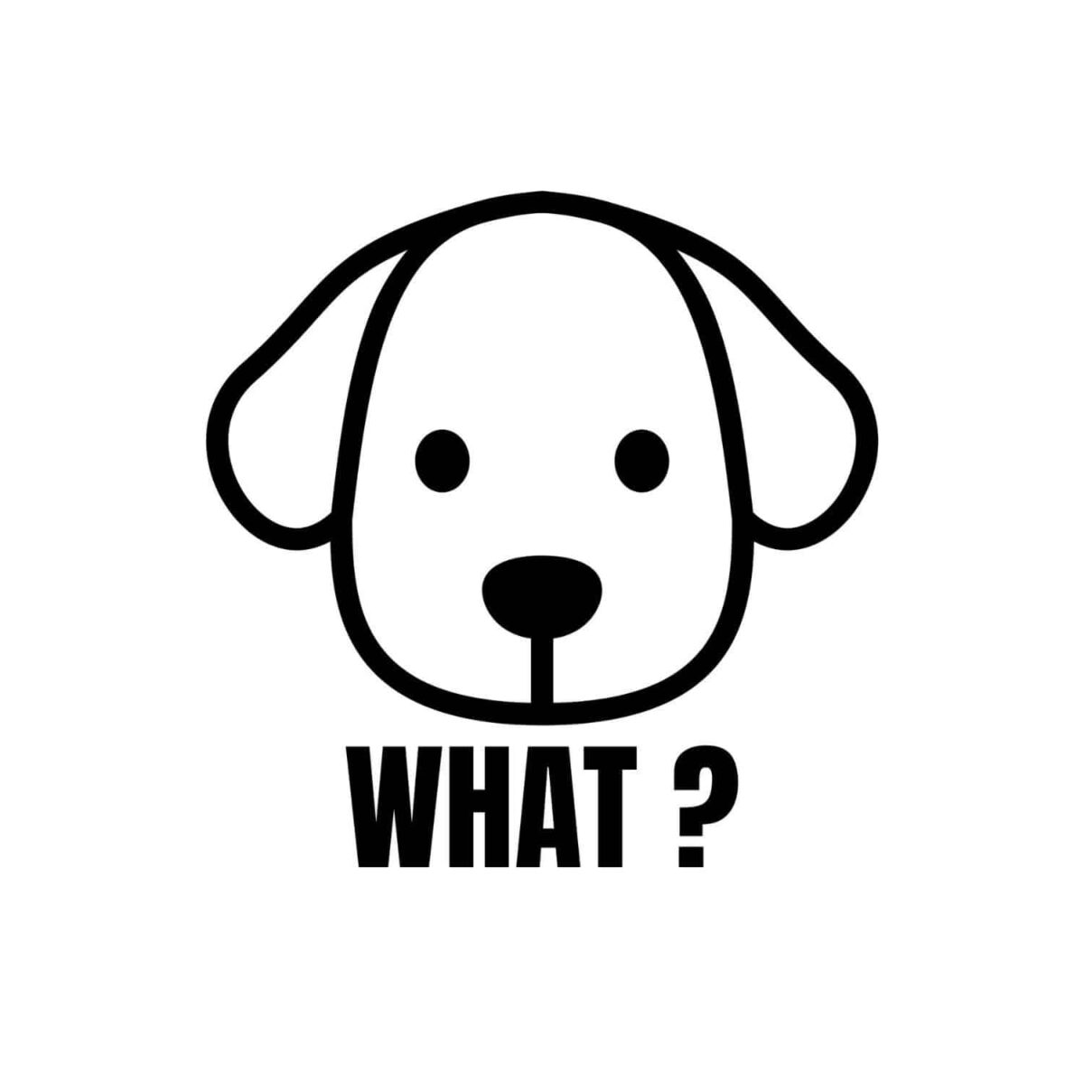 What Dog Face SVG, PNG, JPG, PDF Files