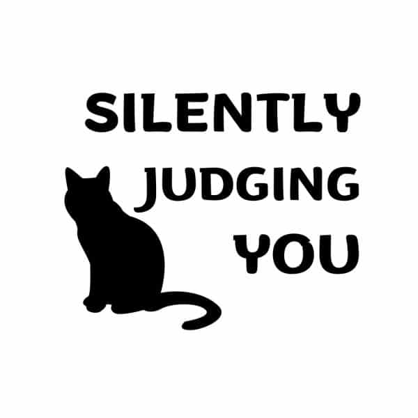 Silently Judging You SVG, PNG, JPG, PDF Files