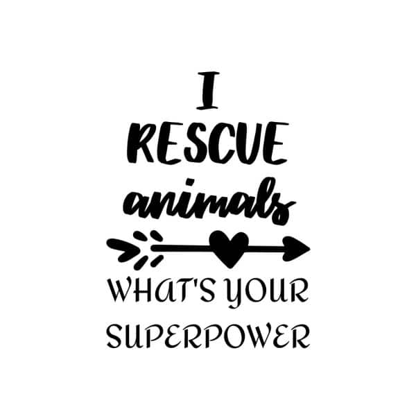 I Rescue Animals What's Your Superpower SVG, PNG, JPG, PDF Files
