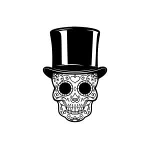 Skull With Sunglasses And Hat SVG, PNG, JPG, PDF Files