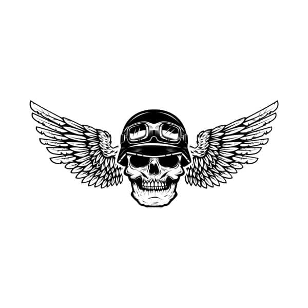 Skull With Wings SVG, PNG, JPG, PDF Files