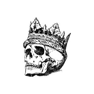 Skull With Crown SVG, PNG, JPG, PDF Files