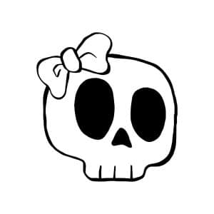 Cute Skull SVG, PNG, JPG, PDF Files