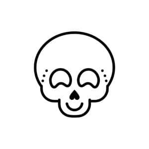 Cute Skull SVG, PNG, JPG, PDF Files