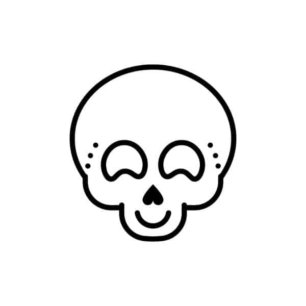 Cute Skull SVG, PNG, JPG, PDF Files