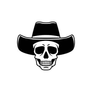 Cowboy Skull SVG, PNG, JPG, PDF Files