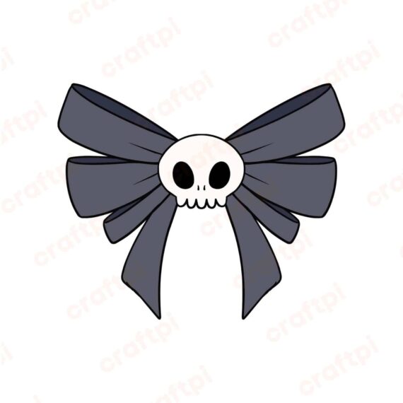 Bow Tie With Skull SVG, PNG, JPG, PDF Files
