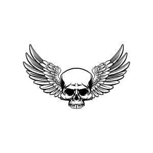 Angel Skull SVG, PNG, JPG, PDF Files