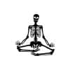 Skeleton Yoga SVG, PNG, JPG, PDF Files