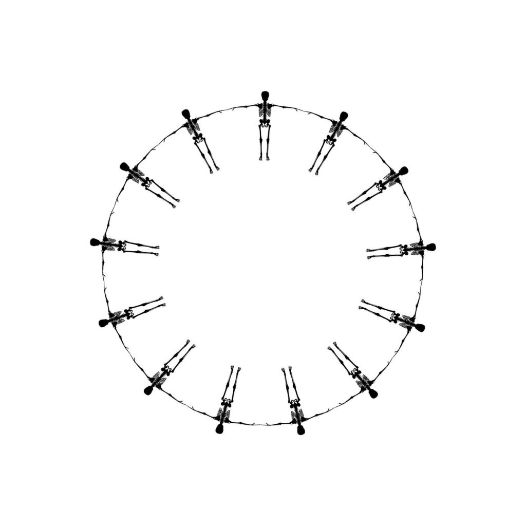 Skeleton Circle SVG, PNG, JPG, PDF Files | Craftpi