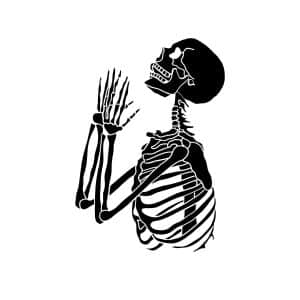 Pray Skeleton SVG, PNG, JPG, PDF Files