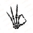 Okey Skeleton Hand SVG, PNG, JPG, PDF Files