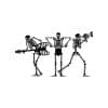 Music Group Skeleton SVG, PNG, JPG, PDF Files