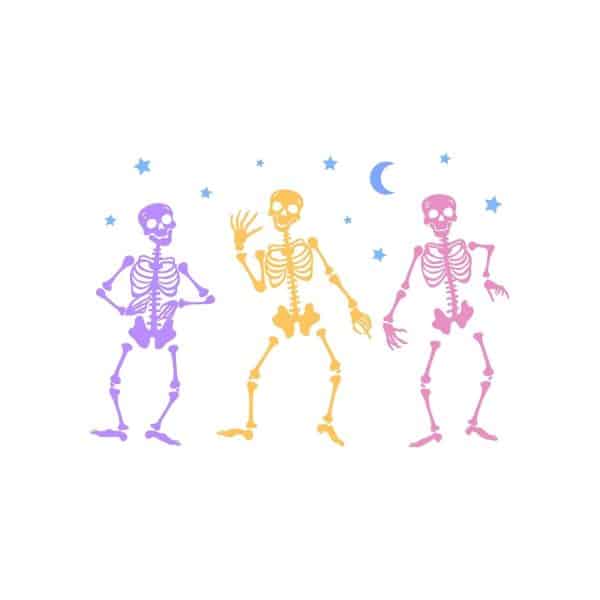 Funny Dancing Skeleton SVG, PNG, JPG, PDF Files