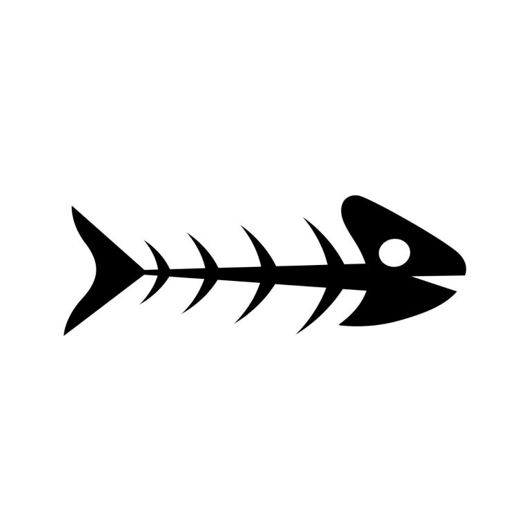 Fish Skeleton SVG, PNG, JPG, PDF Files