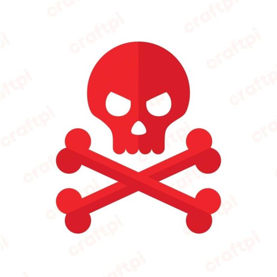 Dangerous Sign Skull SVG, PNG, JPG, PDF Files